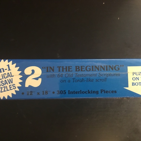 The Law of Moses: 2 in 1 Biblical Jigsaw Puzzles by Light Life Compay, Vntg 77, - Picture 9 of 9